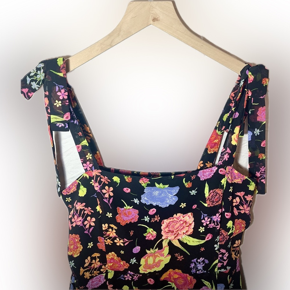 Betsey Johnson Penelope Vibrant Floral Midi Dress - Picture 6 of 6